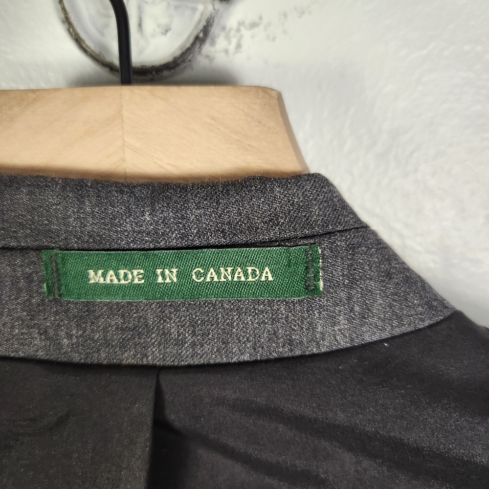 EUC LRL Ralph Lauren Charcoal‎ Gray Single Breasted Suit Jacket Size 42R #677 - Picture 12 of 12